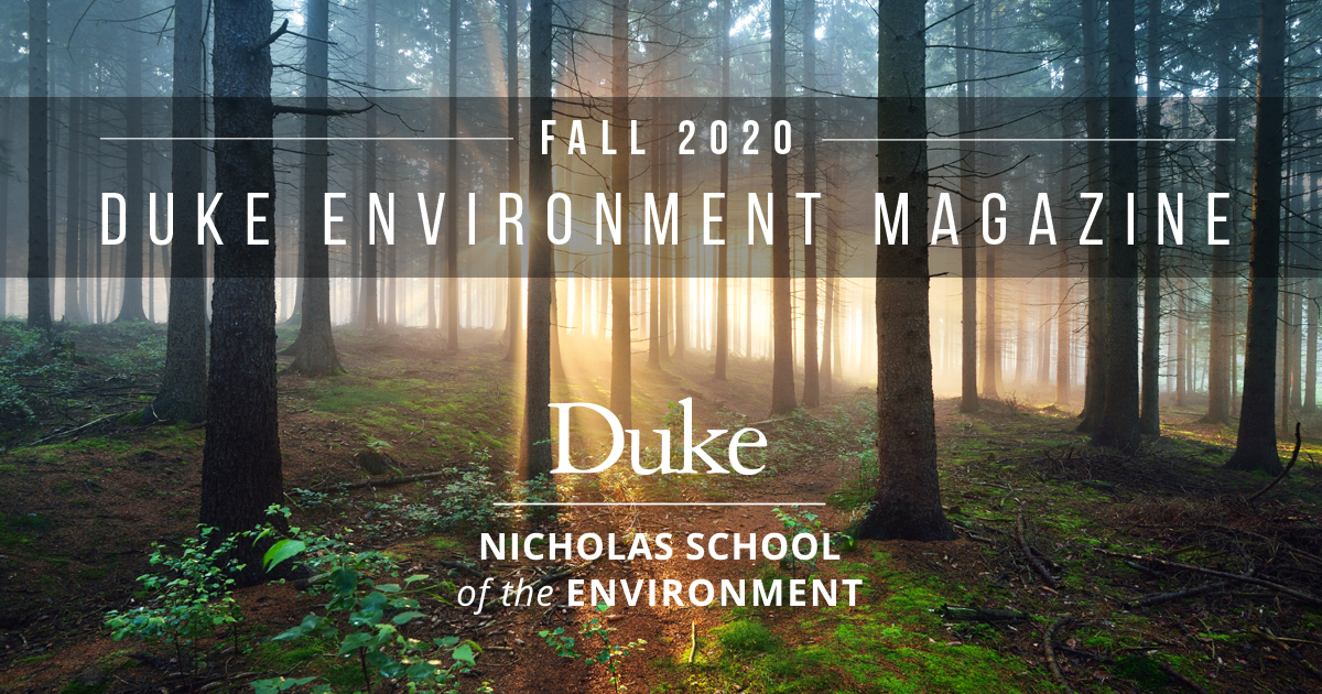 Fall 2020 | Nicholas School Of The Environment