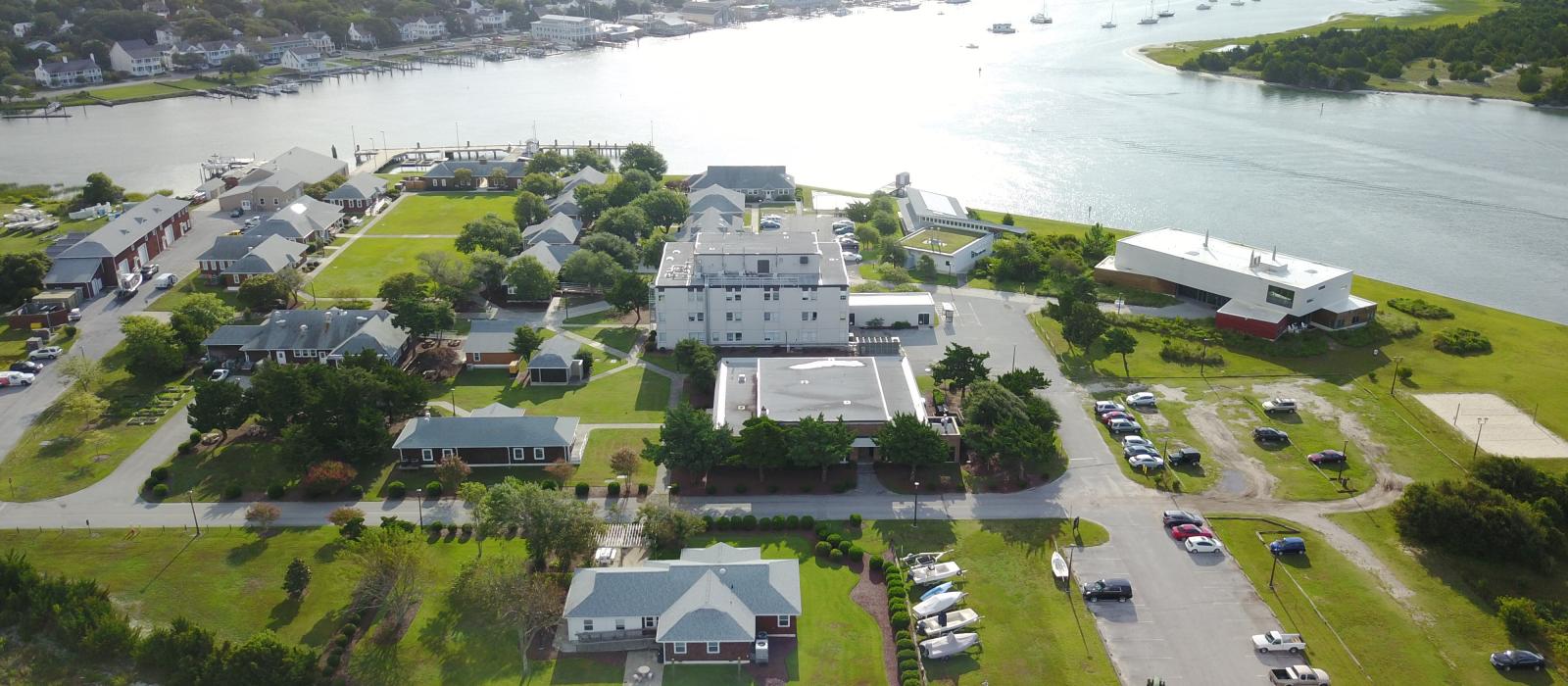 Marine Lab campus aerial shot