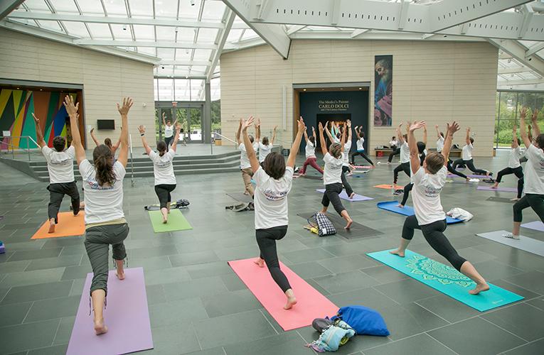 yoga at the Nasher Museum
