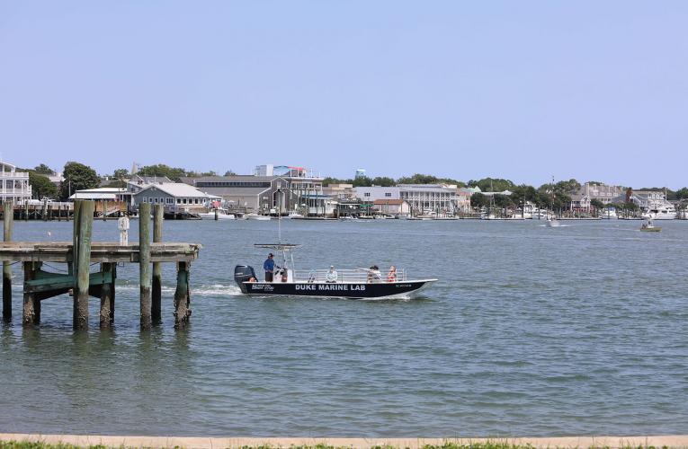 boat in water with view of Beaufort