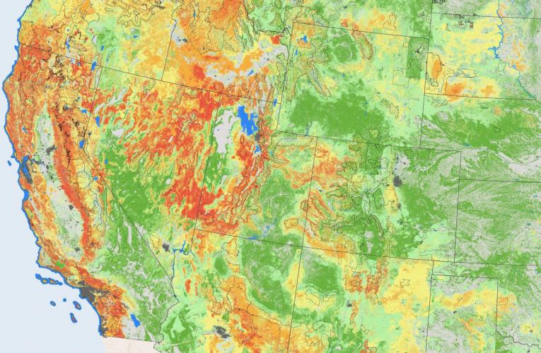 GIS wildland fire potential map