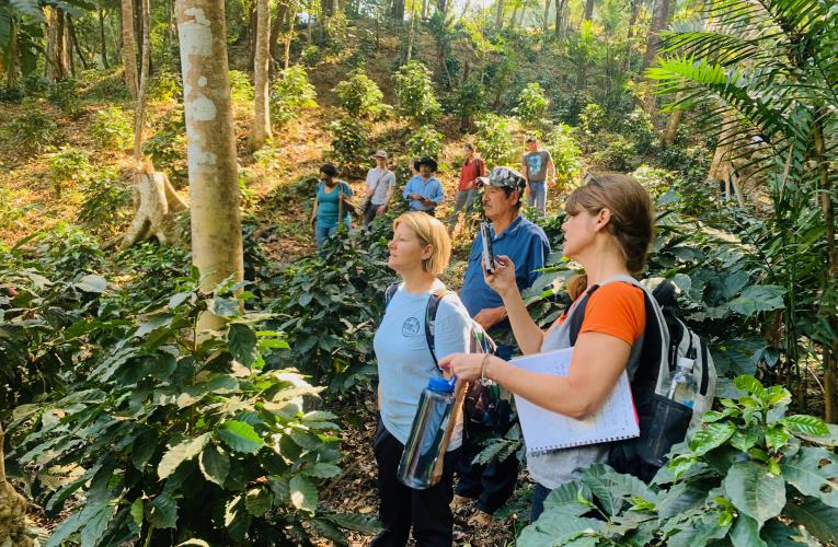CBEM students doing field work
