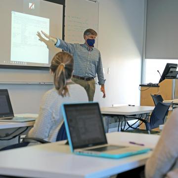 Martin Doyle teaching in classroom