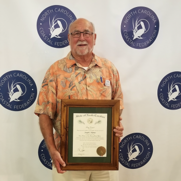 Joseph S. Ramus, professor emeritus at Duke's Nicholas School of the Environment has been awarded the Order of the Longleaf Pine.