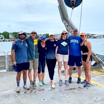 Hunt Lab members aboard R/V Shearwater