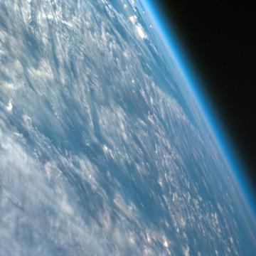 The earth's atmosphere from space