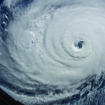 hurricane satellite photo