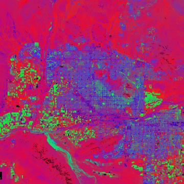 Urban heat island effect in Phoenix