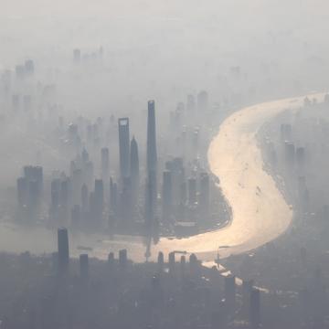 Smog over Shanghai